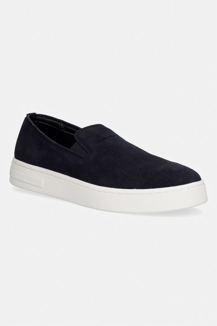 Pánske semišové mokasíny Armani Exchange tmavomodrá XM002633.AF16411.ZB004