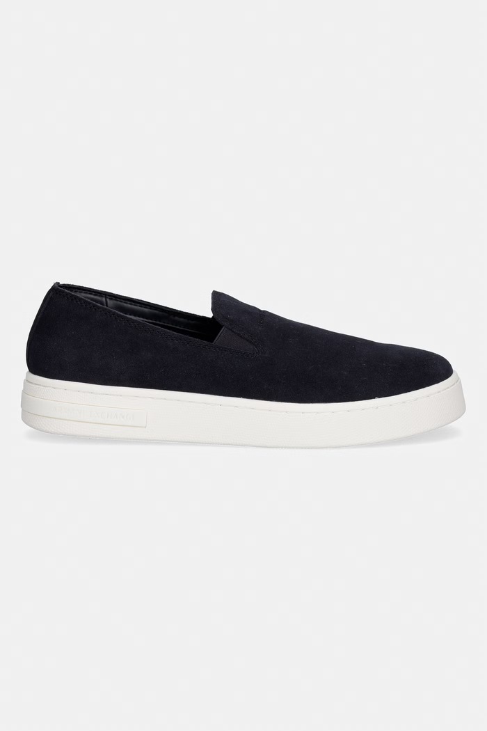 Pánske semišové mokasíny Armani Exchange XM002633.AF16411.ZB004 tmavomodrá SS26