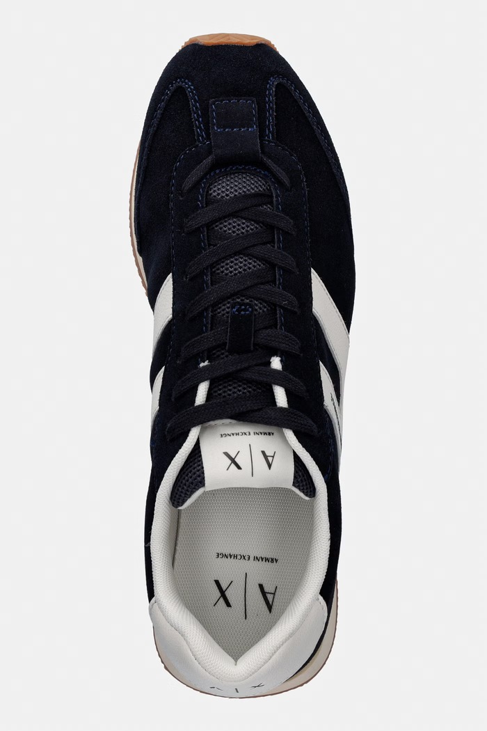 Armani Exchange tenisky pánske semišové tmavomodrá XM002689.AF17447.UZ048