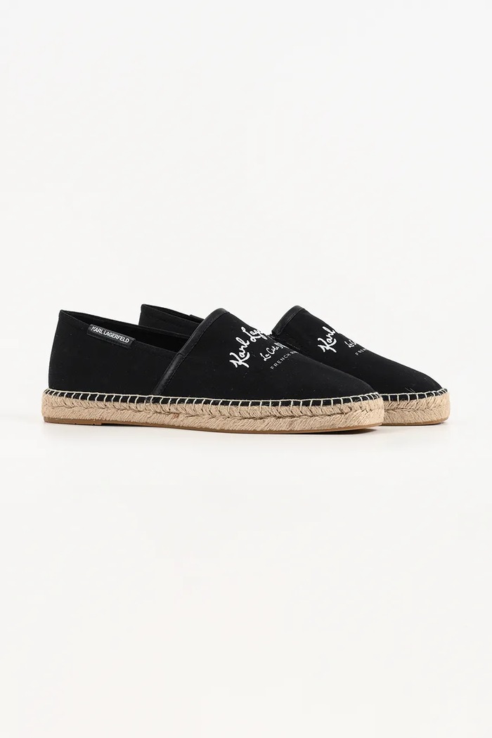 Karl Lagerfeld espadrilky pánske Kamino KL70126.900 čierna SS26