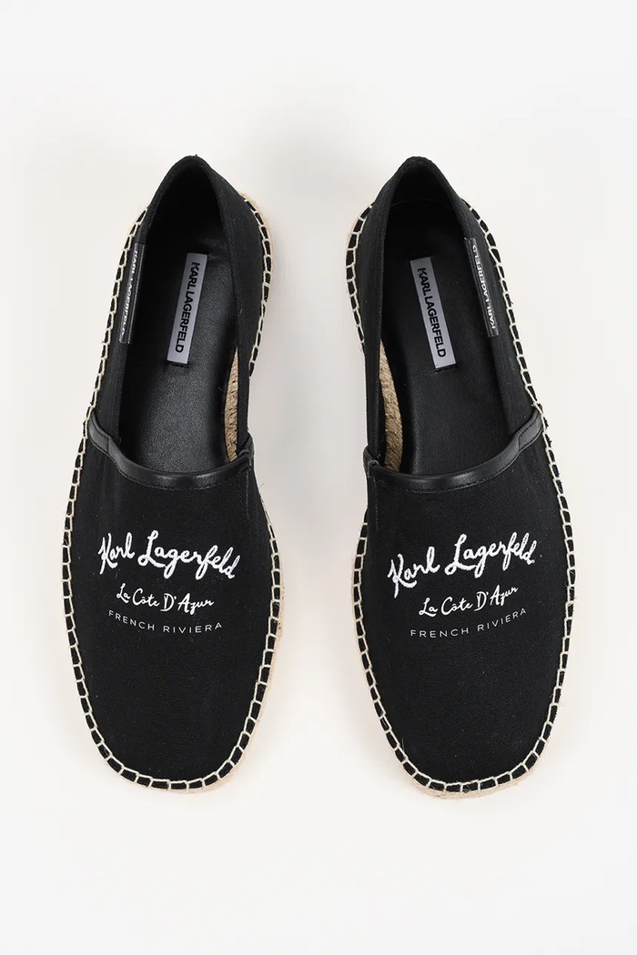 Karl Lagerfeld espadrilky pánske Kamino čierna KL70126.900