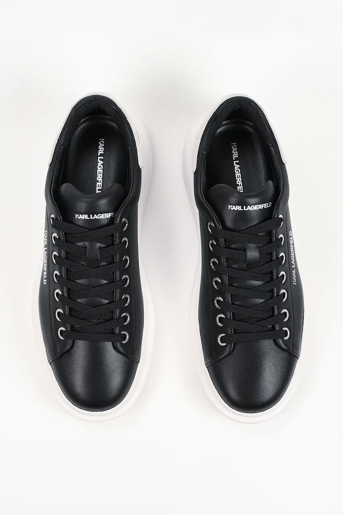 Karl Lagerfeld sneakersy skórzane Kore czarny KL56525.000
