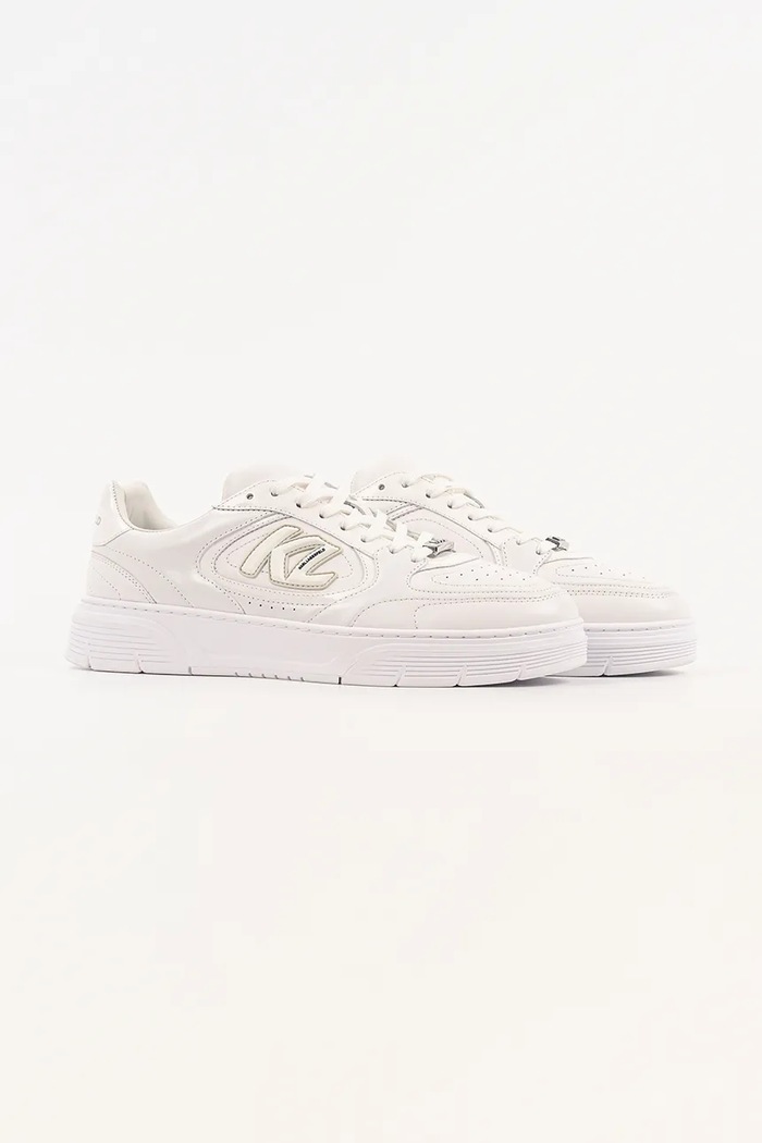 Karl Lagerfeld Kourtney tenisky pánske kožené KL53025.01W biela SS26