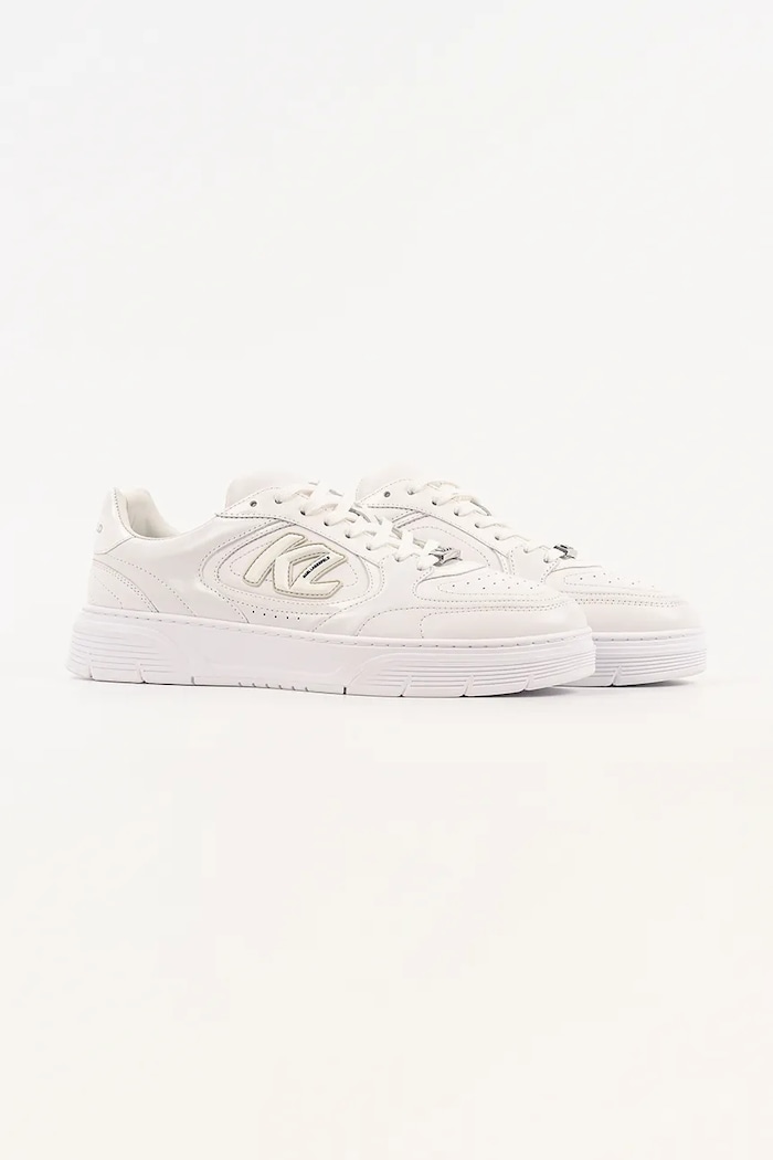 Karl Lagerfeld Kourtney tenisky pánske kožené KL53025.01W biela SS26
