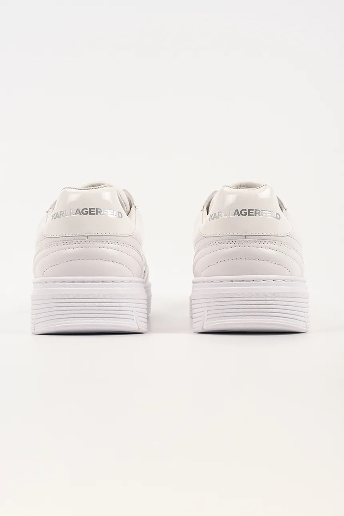 Obuv Karl Lagerfeld Kourtney tenisky pánske kožené KL53025.01W biela