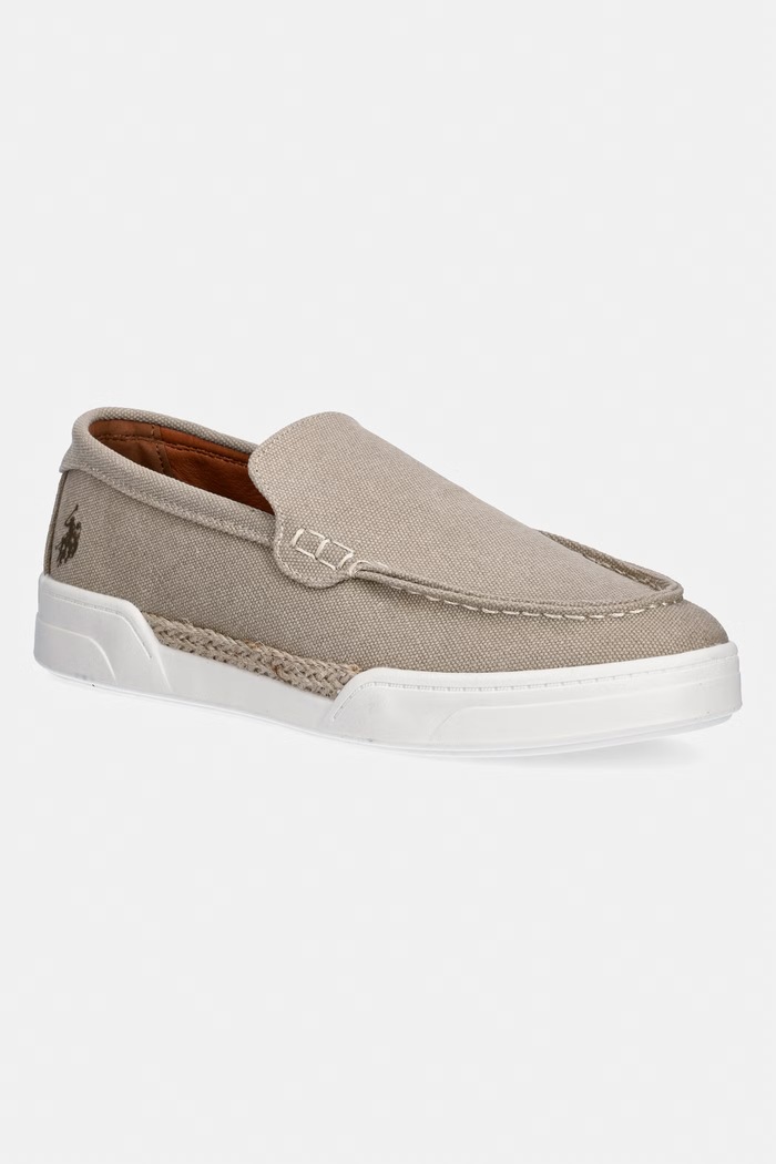 U.S. Polo Assn. μοκασίνια Ανδρικά ALONSO001A μπεζ ALONSO001M.6C1