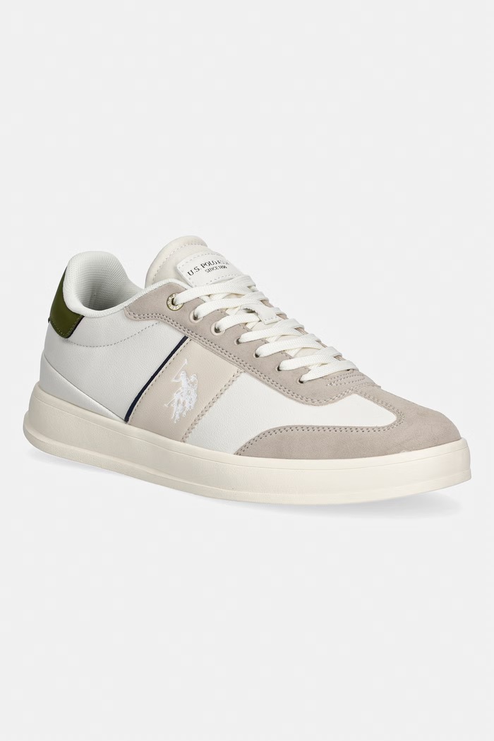 Tenisky U.S. Polo Assn. CAMPY004B imitácia kože béžová CAMPY004M.6YH2
