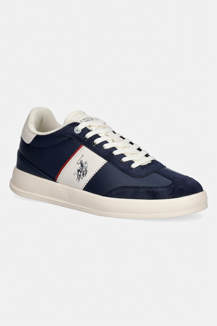 Tenisky U.S. Polo Assn. CAMPY004B imitácia kože tmavomodrá CAMPY004M.6YH2