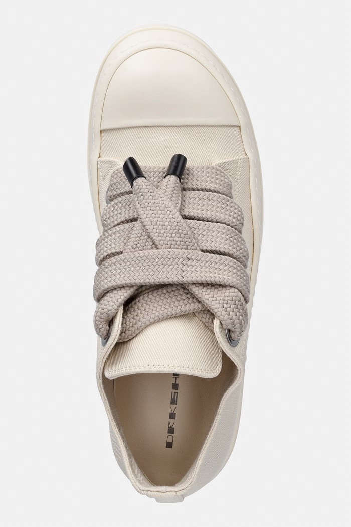 Rick Owens DRKSHDW Jumbolace Low кеди чоловічі бежевий DU01F4819.DOW2