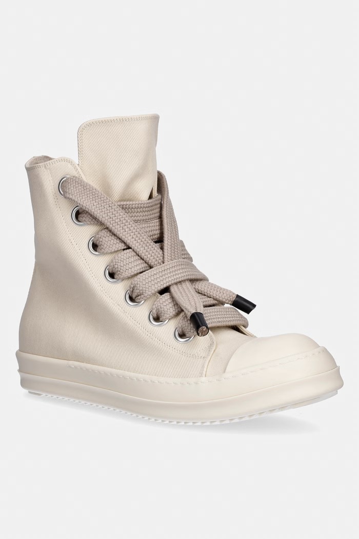 Rick Owens DRKSHDW Jumbolace πάνινα Ανδρικά υφασμάτινο μπεζ DU01F4818.DOW2