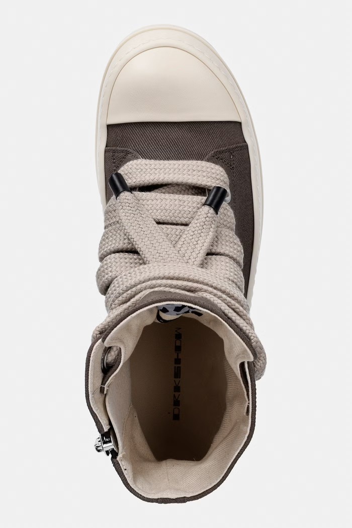 Rick Owens DRKSHDW Jumbolace πάνινα Ανδρικά καφέ DU01F4818.DOW2