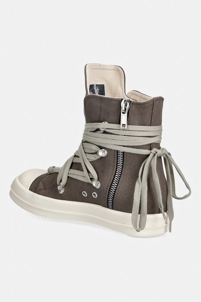Παπούτσια Rick Owens DRKSHDW Megalace πάνινα Ανδρικά DU01F4809.DOW1 καφέ