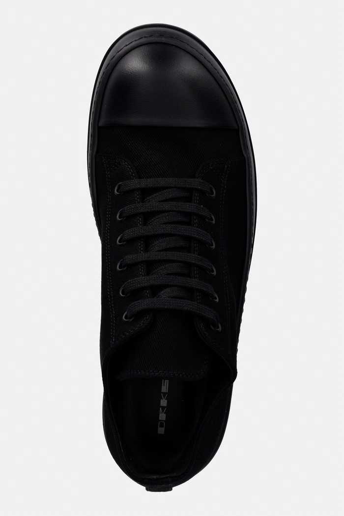 Πάνινα παπούτσια Rick Owens DRKSHDW Denim Low μαύρο DU01F4802.DO