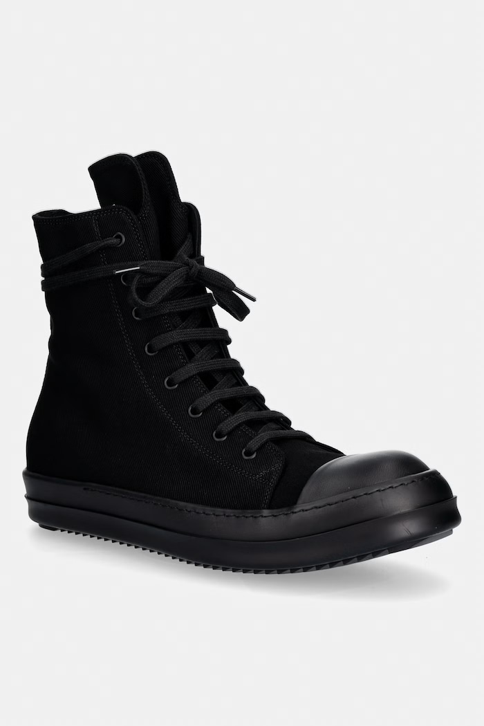 Πάνινα παπούτσια Rick Owens DRKSHDW Denim υφασμάτινο μαύρο DU01F4800.DO