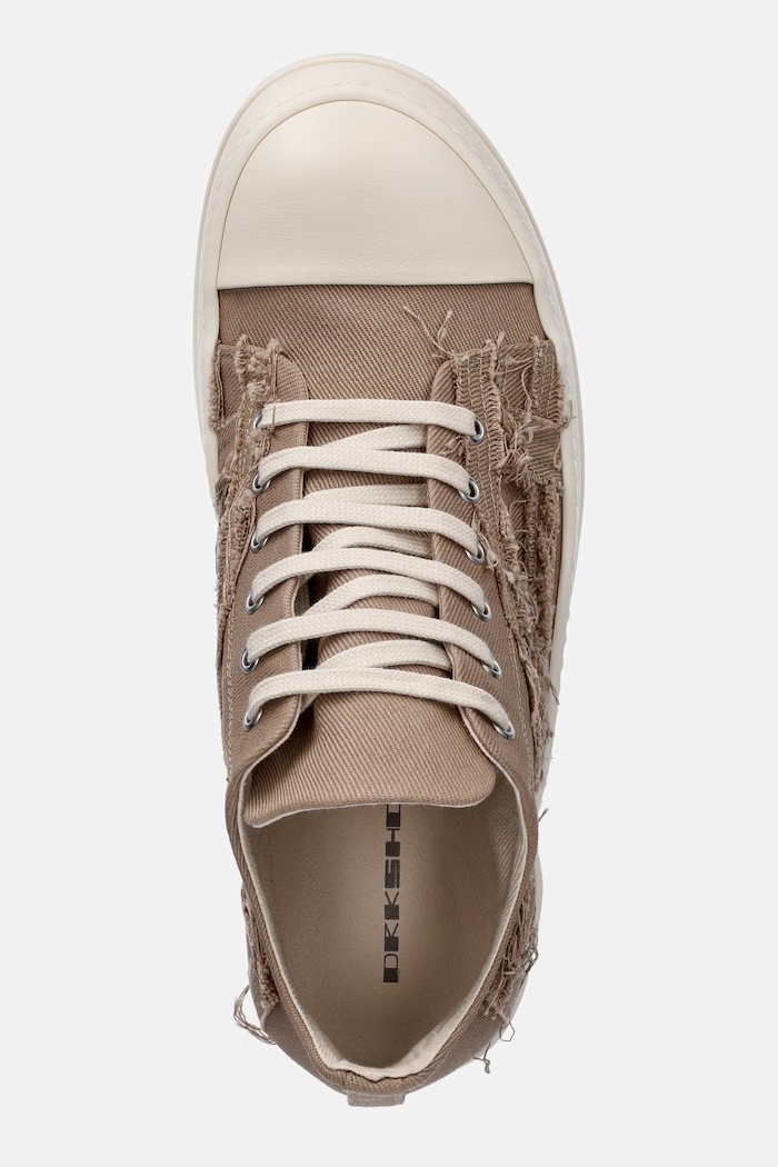 Rick Owens DRKSHDW Denim Low ниски кецове мъжки бежов DU01F4802.SLASH