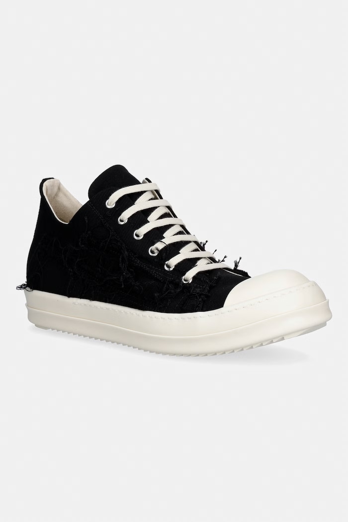 Rick Owens DRKSHDW Denim Low ниски кецове мъжки текстилен черен DU01F4802.SLASH