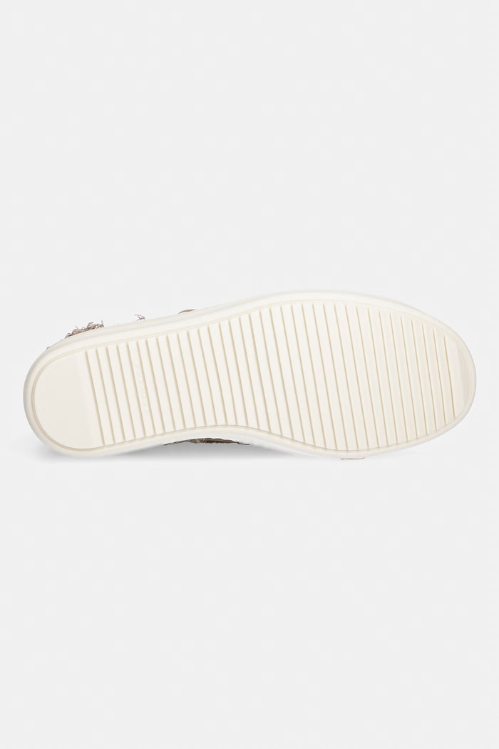 Rick Owens DRKSHDW Denim teniși înalți pentru bărbați DU01F4800.SLASH bej