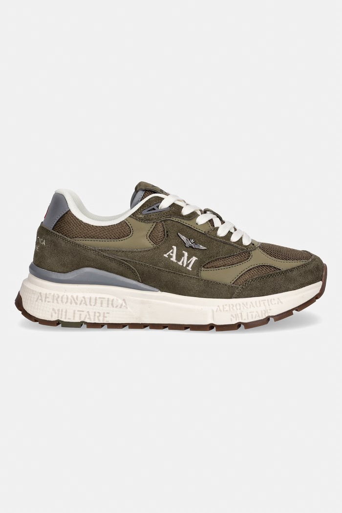 Aeronautica Militare sneakersy SNEAKERS 261SC0318UCT04248.07255 zielony SS26