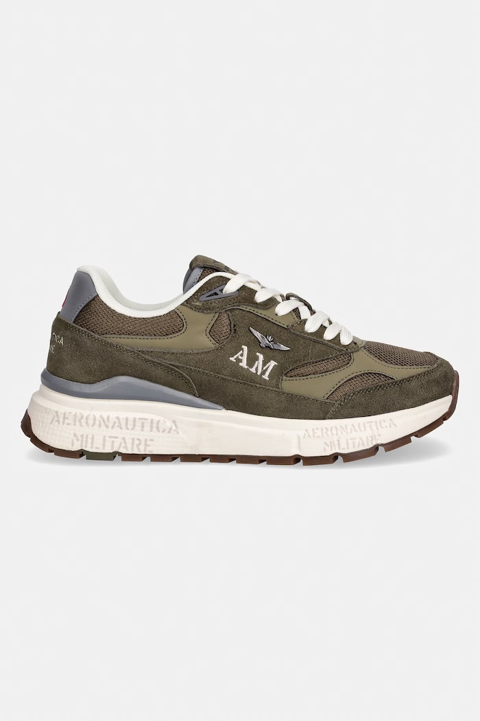 Aeronautica Militare sneakersy SNEAKERS 261SC0318UCT04248.07255 zielony SS26
