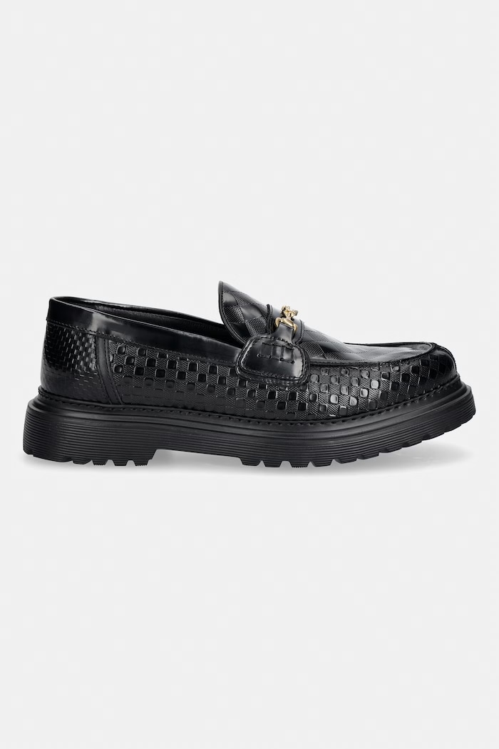 Filling Pieces Loafer Graved mocasini pentru bărbați din piele 112611303311.130 negru SS26