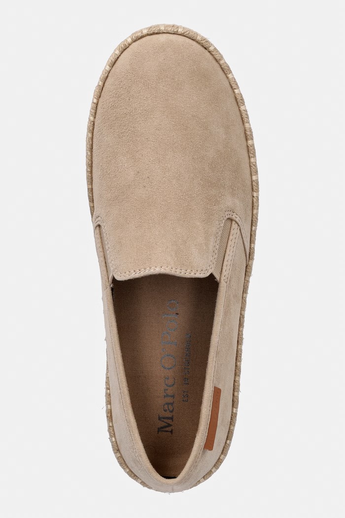 Marc O'Polo espadryle męskie zamszowe Jerry 1B beżowy 60329313805305