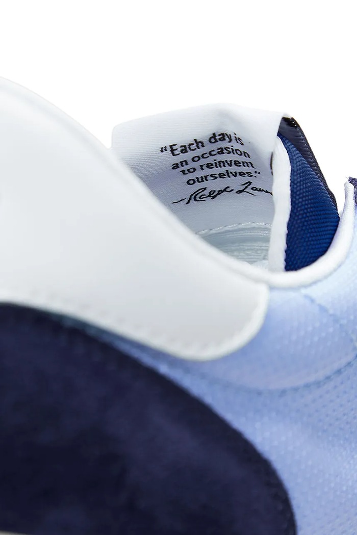 Polo Ralph Lauren SUEDE/LEATHER/NYLON sneakersy sportowe męskie zamszowe 809960978001 niebieski