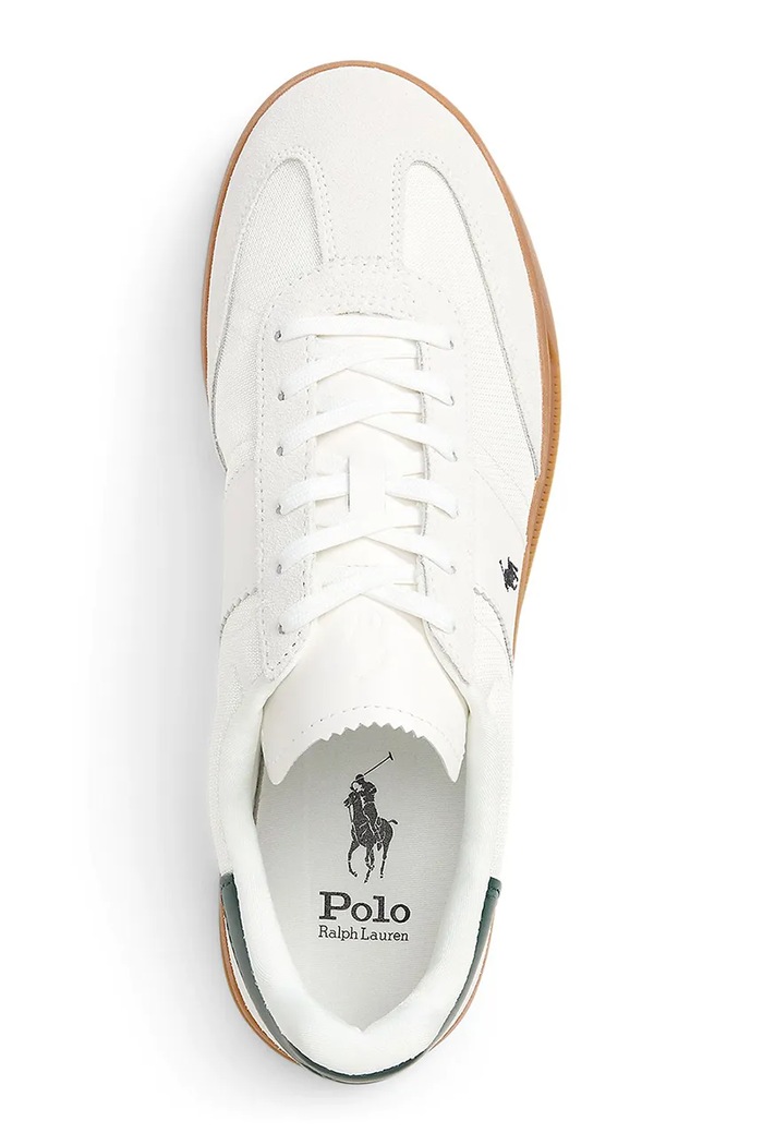 Δερμάτινα sneakers Polo Ralph Lauren NYLON/SUEDE-HRT AERA λευκό 809P09761001