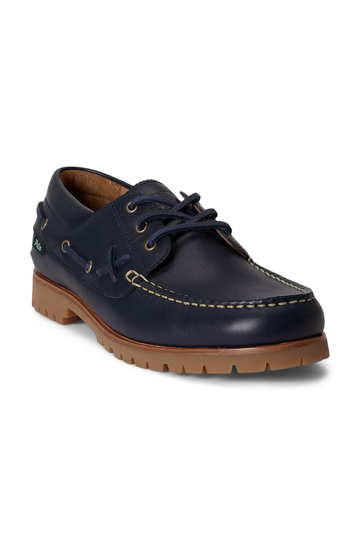 Polo Ralph Lauren LEATHER-RANGER mokasyny męskie skórzane 812P07650002 granatowy SS26