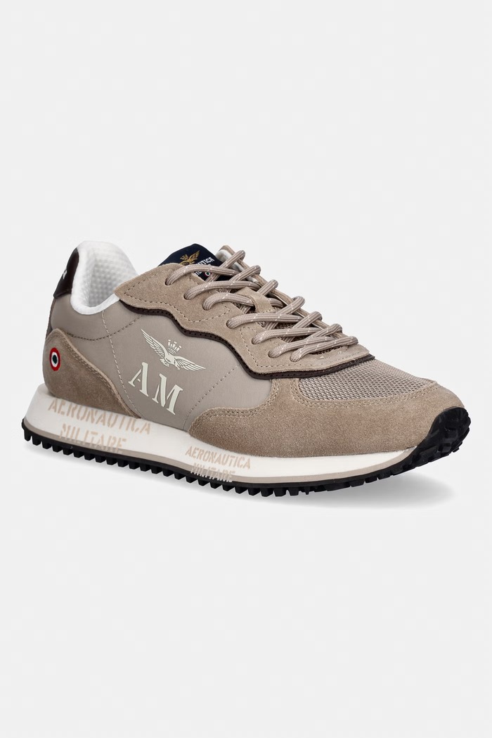 Aeronautica Militare sneakersy SNEAKERS tekstylny brązowy 261SC0320UPL00313.57570