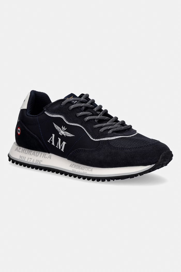 Aeronautica Militare sneakersy SNEAKERS tekstylny granatowy 261SC0320UPL00313.08349