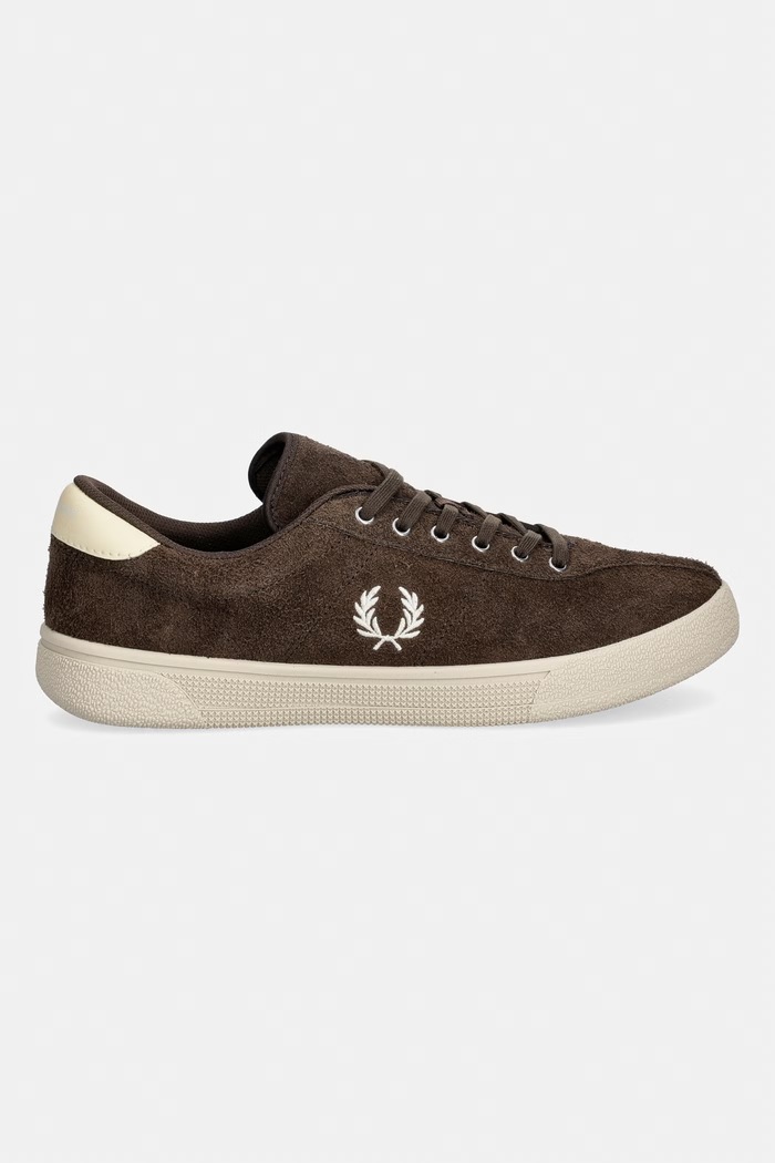 Fred Perry σνίκερς Ανδρικά σουέτ B2328 καφέ SS26