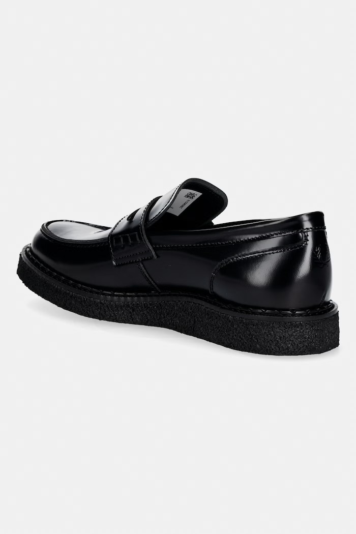 Obuwie Fred Perry mokasyny skórzane SB1345 czarny