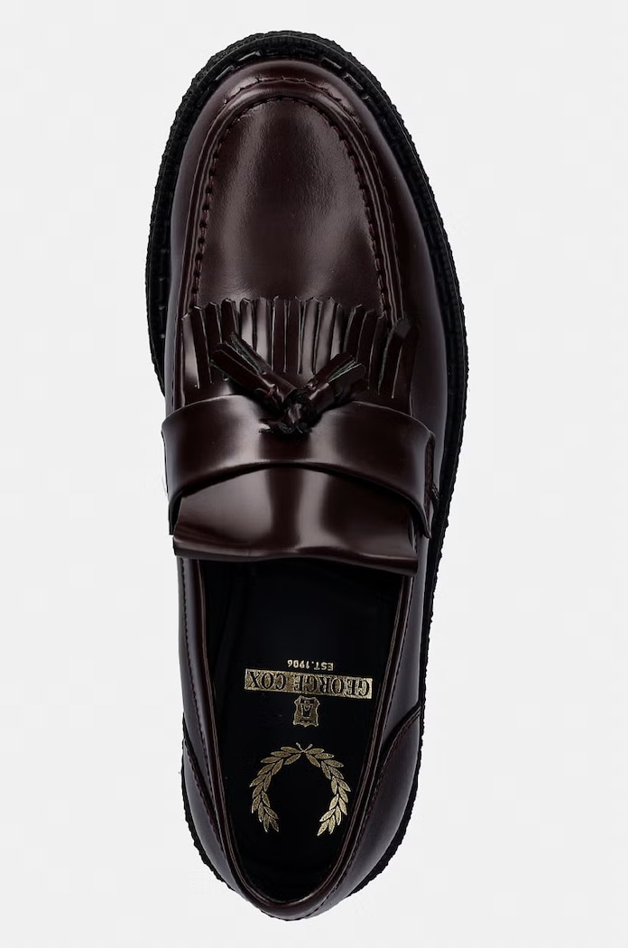 Fred Perry лофери чоловічі шкіряні бордо SB8355