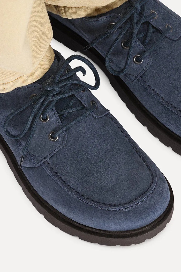 Birkenstock Highwood Moc Lace Low shoes flat heeled Men's suede 1032044
