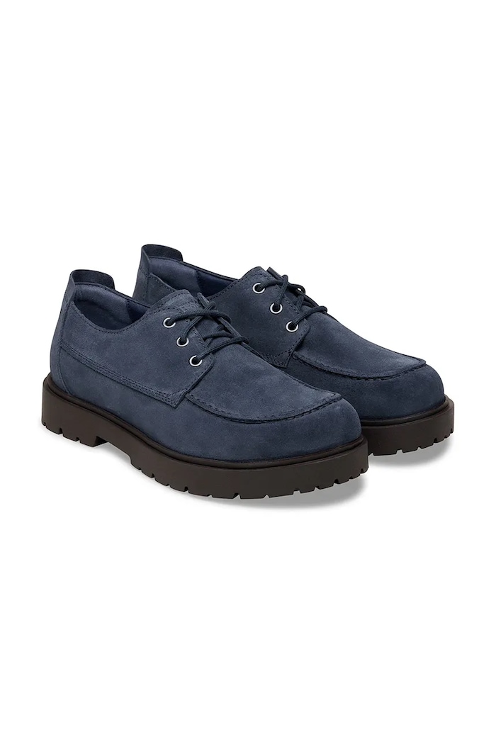Shoes Birkenstock Highwood Moc Lace Low shoes flat heeled Men's suede 1032044 navy