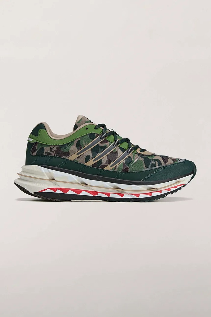 Кроссовки adidas Originals x BAPE текстиль зелёный KJ8850