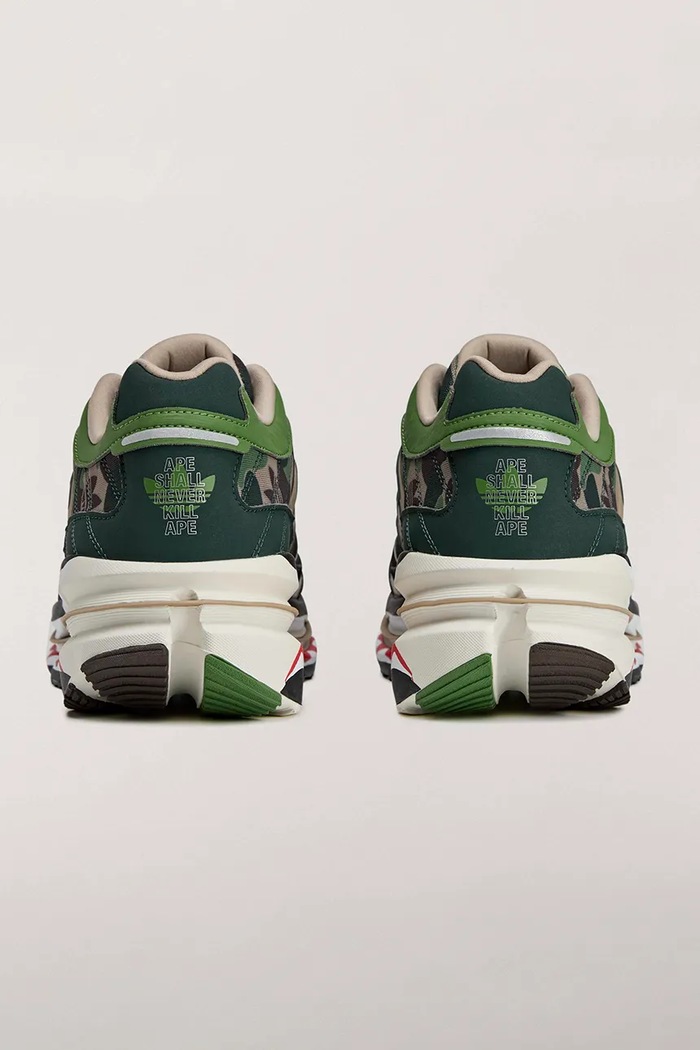 Обувь Кроссовки adidas Originals x BAPE KJ8850 зелёный