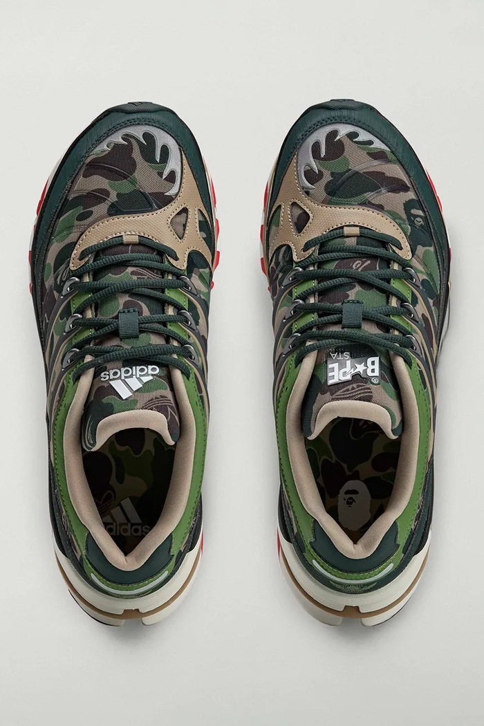 Кроссовки adidas Originals x BAPE зелёный KJ8850