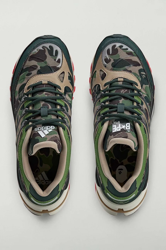 Кроссовки adidas Originals x BAPE зелёный KJ8850