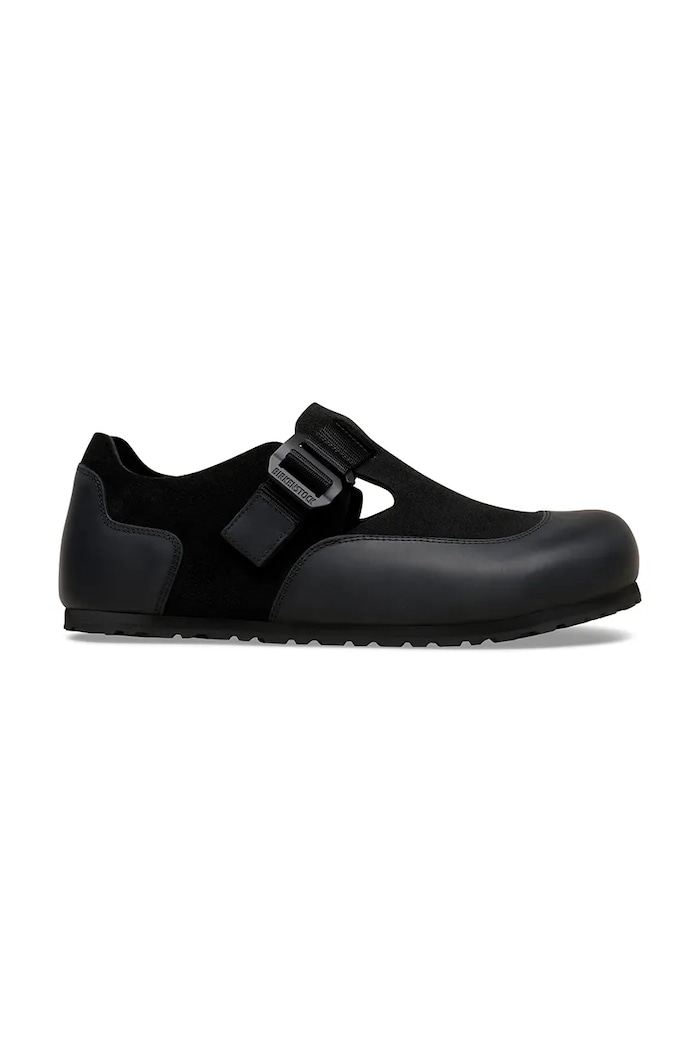 Birkenstock London Nova polobotky na plochém podpatku pánské černá 1031673