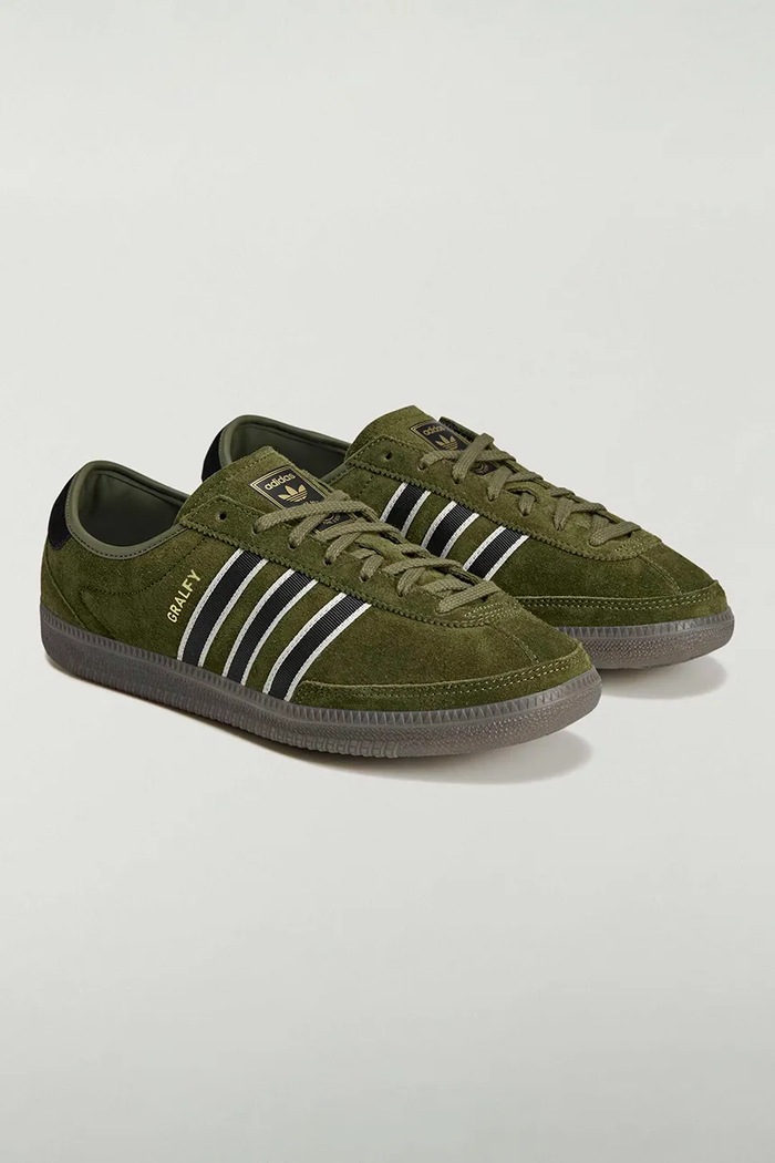 adidas Originals GRALFY x SPZL Sneakers Men's suede KK4203 green SS26