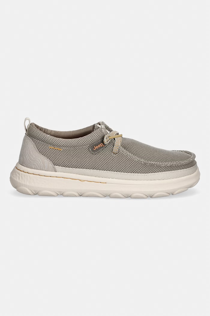 Jeep μοκασίνια Ανδρικά KAUAI WALLABEE KNIT JM61090A023 μπεζ SS26