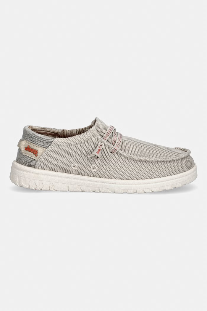 Jeep μοκασίνια Ανδρικά SAMOA WALLABEE KNIT JM61115A023 μπεζ SS26
