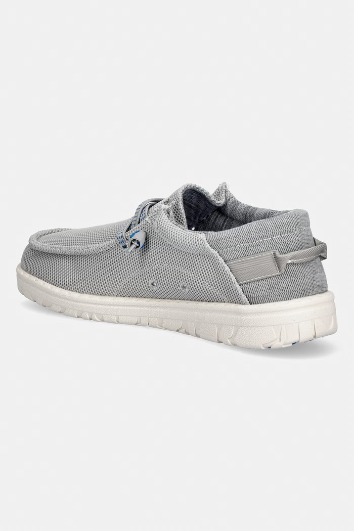 Παπούτσια Jeep μοκασίνια ανδρικά SAMOA WALLABEE KNIT JM61115A091 γκρί