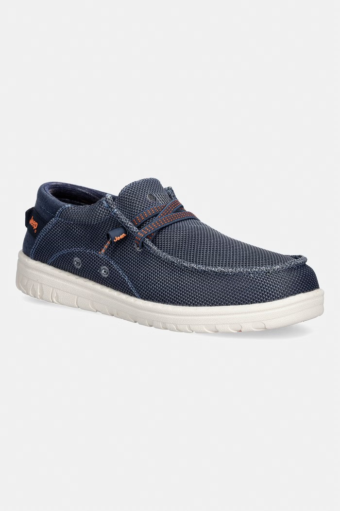 Jeep μοκασίνια Ανδρικά SAMOA WALLABEE KNIT σκούρο μπλε JM61115A100