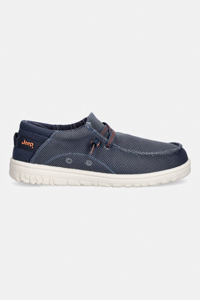 Jeep μοκασίνια Ανδρικά SAMOA WALLABEE KNIT JM61115A100 σκούρο μπλε SS26