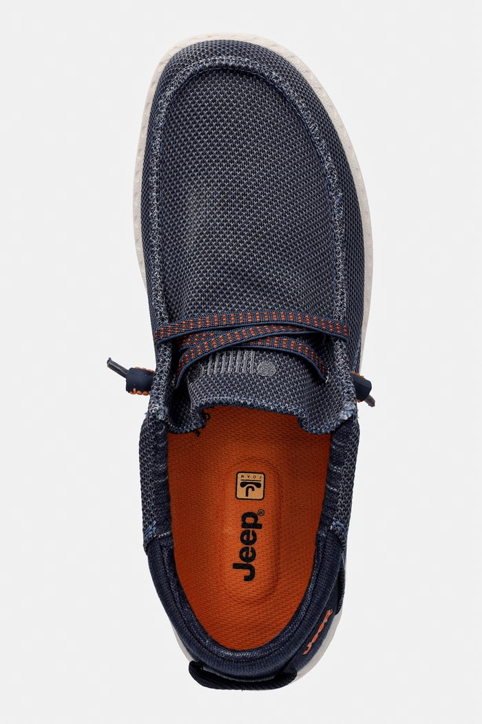 Jeep μοκασίνια Ανδρικά SAMOA WALLABEE KNIT σκούρο μπλε JM61115A100