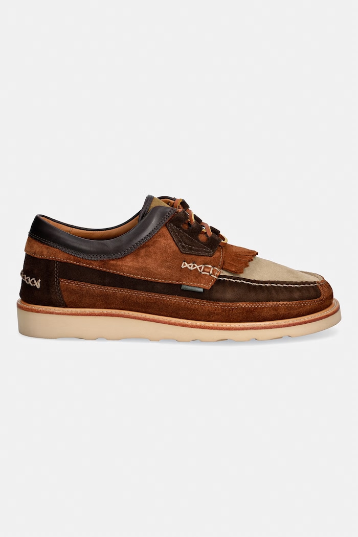 Barbour MFO0834BR91 mokasyny męskie zamszowe MFO0834BR91 brązowy SS26