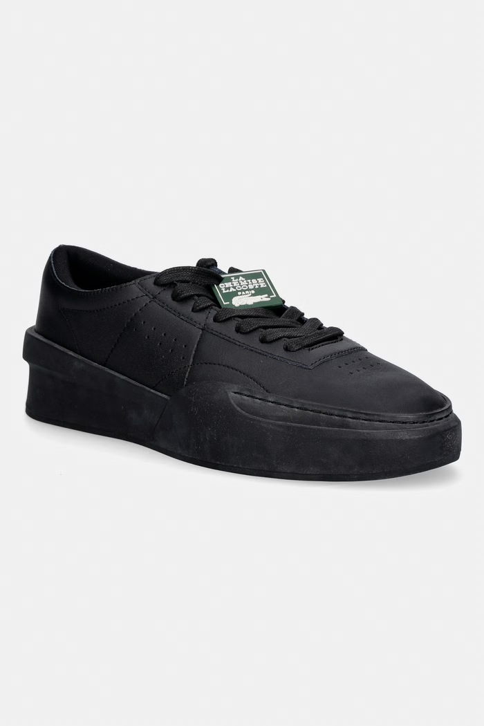 Sneakers Lacoste Aura Club υφασμάτινο μαύρο 50SMA0143.02H