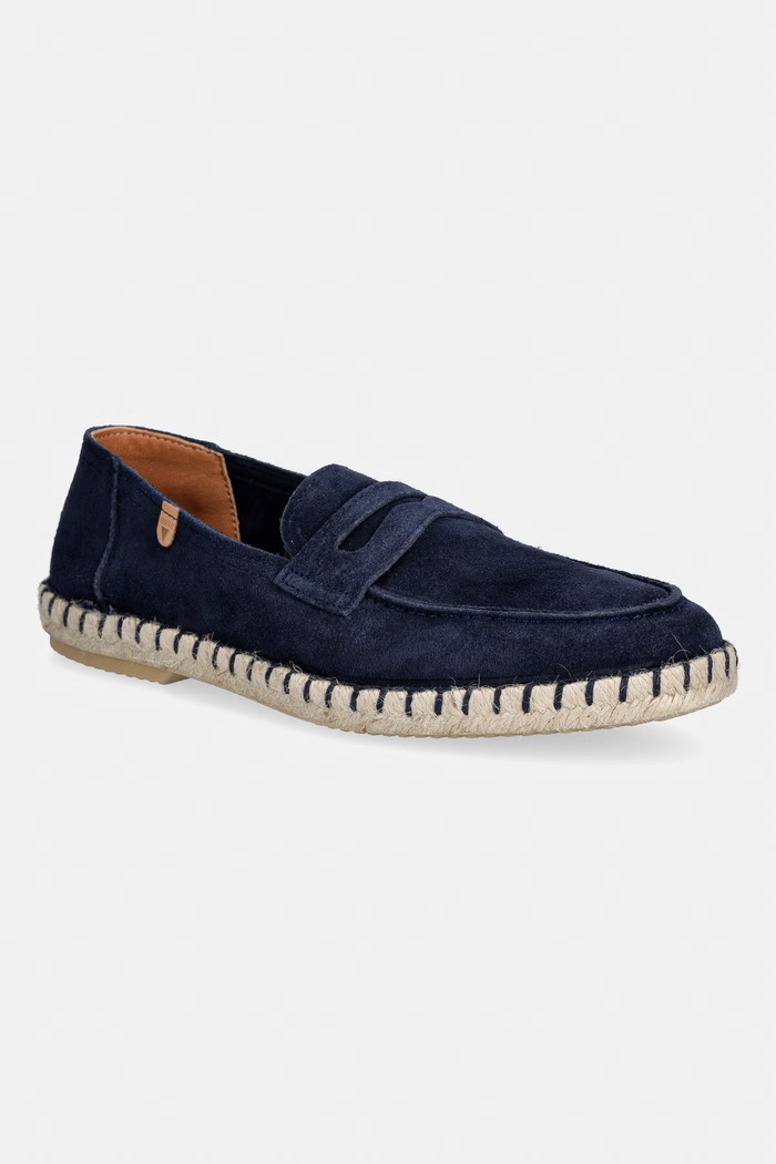 Verbenas espadrilky pánske semišové TRACK SERRAJE tmavomodrá 7501840001.MARINO